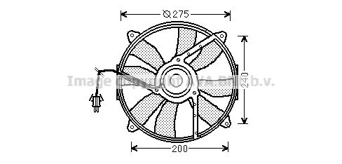 AVA QUALITY COOLING ventiliatorius, radiatoriaus MS7520